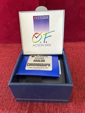 🔴 CITIZEN box scatola orologio cronografo Action 2000 cofanetto custodia 