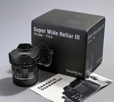 Voigtlander Super Wide Heliar 15mm f/4.5 III Leica M Mint condition boxed