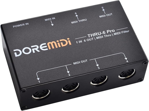 Midi thru pro box splitter - thru-6,