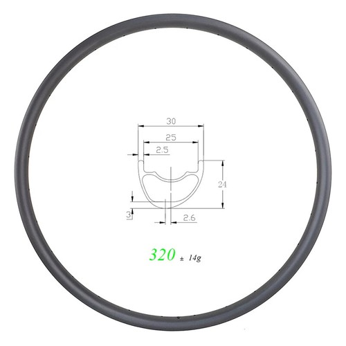 29er 24mm mtb bicicletta - 30*24mm,