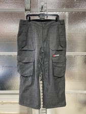 Pantaloni Snowboard Sims - Uomo Large - Grigio Erica - Led Larghi - Tasche Cargo