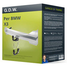 Gancio traino adatto per BMW X3 Tipo F25 rimovibile G.D.W. NUOVO