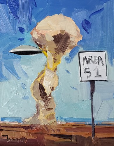 Area ufo desert - area, stampa