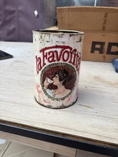 Barattolo Latta Vintage Scatola La Favorita Taffarel Cioccolatini Caffè