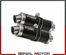 Scarichi Storm by Mivv Gp Nero acciaio inox per Kawasaki Z 1000 2003 > 2006