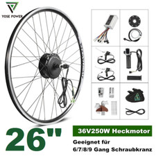 Kit conversione e-bike 36V 250W 26" motore posteriore bici kit conversione per corona a vite