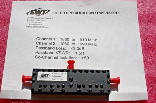 Ewt 0013 filtro duplexer - filtro,