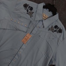 Camicia Wrangler Uomo 2XL Blu