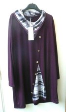  VESTITO  BORDEAUX  CON  AMPIO