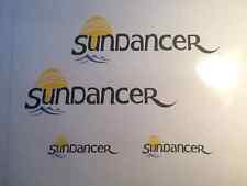 4 Adesivi Sea Ray Sundancer Decalcomanie Sun Dancer Barca 2 - 11x3,5 e 2 - 24x8