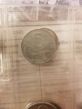MONETA 5 Lire Del 1955 Delfino