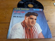 7"  1960 Elvis Presley – O Sole Mio (It's Now Or Never)