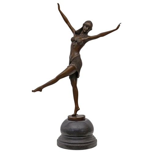 Scultura bronzo danzatrice - in,
