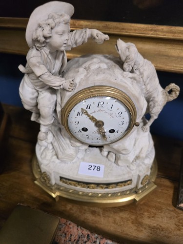 Antico orologio metallo da - in,