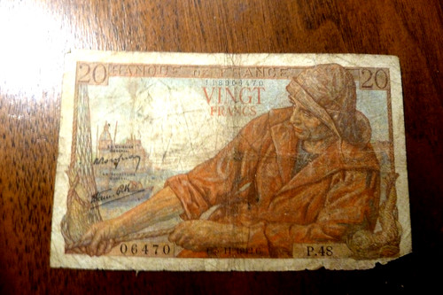 Banconota francia franchi - banconota,