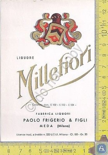 Etichetta label millefiori - -,