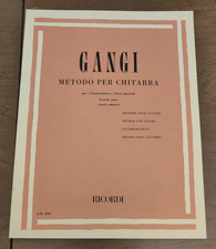 GANGI  METODO PER CHITARRA  PARTE SECONDA  E.R.2692  RICORDI