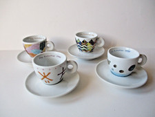Illy 1992 Arti e mestieri 4 tazzine e piattini Richard Ginori Matteo Thun