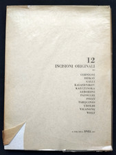 12 INCISIONI ORIGINALI Longatti Bnel 1977 Kalczynska Cernigoj Leboroni Galli