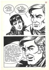 Tavola originale n. 51/37 di Magnus Mezzanotte di Morte del 1974 Rara