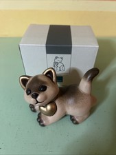Thun Gatto Siamese Piccolo Con Scatola Originale Vintage , Fuori Produzione 