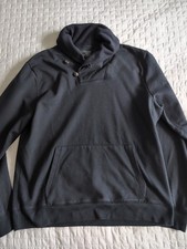 Felpa uomo Converse All Star collo sciallato taglia large blu navy