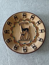 RARO PIATTO TERRACOTTA DIPINTO