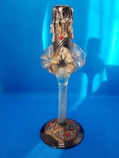 Antico candeliere in vetro