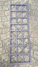 inferriata robusta e resistente a 2 ante in ferro per finestra - cm 41,5 x 128