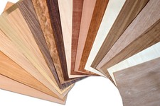 Piano in legno impiallacciato set 17 tipi di legno rovere noce faggio tavolo taglio massello 