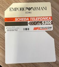 scheda telefonica Emporio Armani 595 con ERRORE! - LATO B SENZA STAMPA