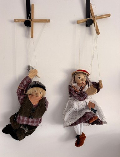 Coppia pupazzi marionette - coppia,
