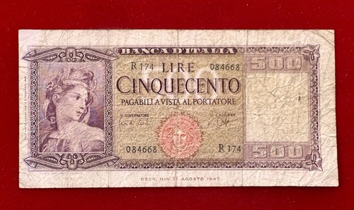 Numismatica banconota 500 lire - banconota,