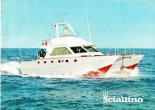 CANTIERE NAVALE SCIALLINO MOTOCAMARANO 12 MT OPUSCOLO PIEGHEVOLE - 875