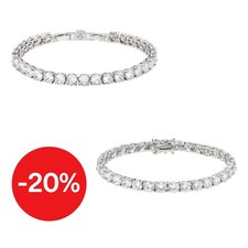 Bracciale Tennis Donna Argento