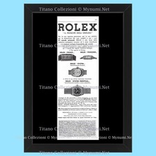 Anni ' 30  * Pubblicità Originale "Rolex, Il Principe degli Orologi, 27 Records
