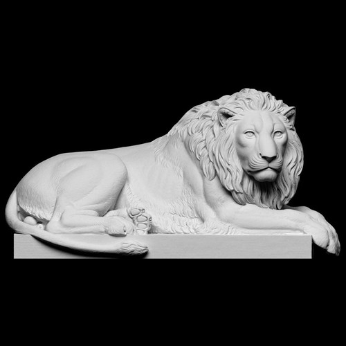 Statua scultura leone - scultura, di