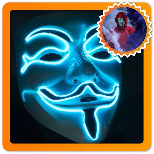 Maschera led anonymous - maschera,