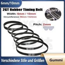 GT2 Cinghia dentata chiusa larga 6 mm/10 mm cinghia closed belt stampante 3D CNC