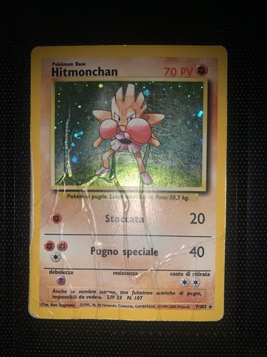 Carta pokemon hitmonchan ita - carta,