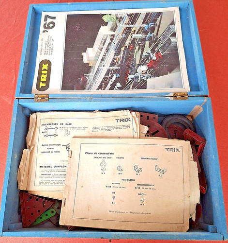 Meccano trix scatola legno - scatola, in