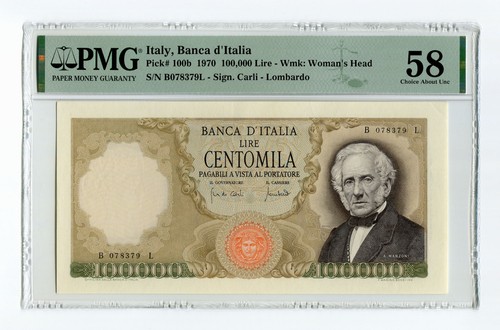 Italy 100000 lire - lire, 1970