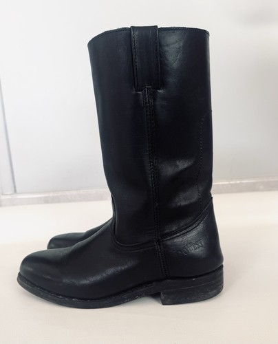 Bottes cuir noir - bottes, en