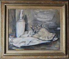 ENZO PREGNO 1942 NATURA MORTA STILL LIFE ITALIAN PAINTING 60X50 SOFFICI ROSAI