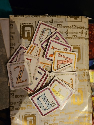 Lovely doll alphabet - doll, stickers