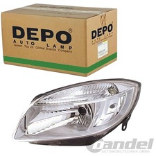 DEPO H4 FARI ANTERIORI CRISTALLO DESTRO ADATTO PER SKODA FABIA ROOMSTER