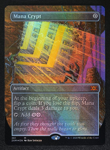 Mana crypt foil - (borderless),