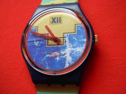 Swatch gent blue flamingo - flamingo,