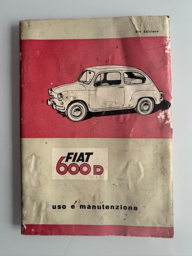 Libretto manutenzione fiat 600 - fiat,