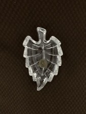 One RCR Royal Crystal Rock Posacenere a forma di foglia 24% Piombo Italia